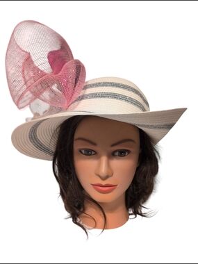 New Nichole Marciano Sun Hat Derby Custom Made Floral One Of A Kind